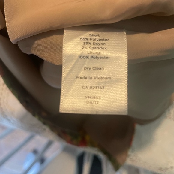 Talbots Red and Brown Mini Pencil Skirt Casual - Picture 5 of 5